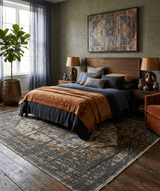 Traditional Serapi Olive Hand Knotted 8x10 Wool Area Rug