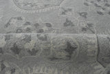 Traditional Silver and Gray Hand Tufted 5x8 Wool Area Rug