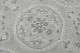 Traditional Silver and Gray Hand Tufted 5x8 Wool Area Rug