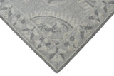 Traditional Silver and Gray Hand Tufted 5x8 Wool Area Rug