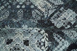 Traditional Style Blue Hand Knotted Wool 8x10 Area Rug