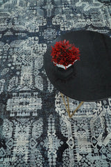 Traditional Style Blue Hand Knotted Wool 8x10 Area Rug