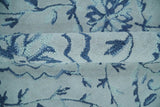 Traditional Style Blue Hand Tufted Wool Area Rug