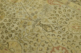 Traditional Style Gold Hand Tufted Wool Area Rug