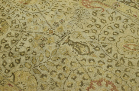 Traditional Style Gold Hand Tufted Wool Area Rug