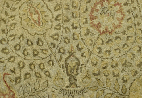 Traditional Style Gold Hand Tufted Wool Area Rug