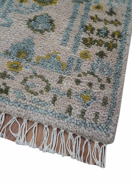 Traditional Tree of life Peach Hand Knotted 2x3 Wool Area Rug