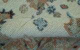 Traditional Turkish Design Beige 4x6 Hand knotted Wool Area Rug