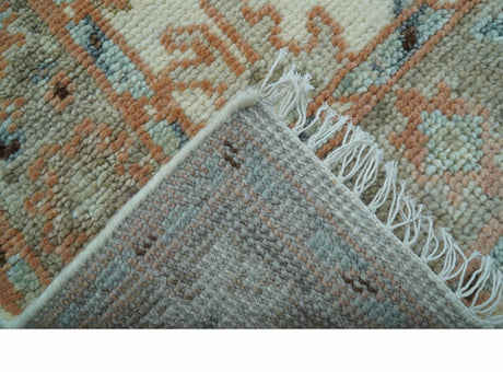 Traditional Turkish Design Beige 4x6 Hand knotted Wool Area Rug