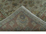 Traditional Turkish Design Beige And Rust 6x9 Hand Knotted Wool Area Rug