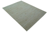 Traditional Turkish Design Beige Hand Knotted 9x12 Wool Area Rug