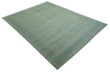 Traditional Turkish Design Fine Blue And Beige Hand Knotted 10x14 Wool Area Rug