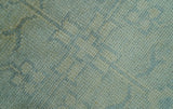 Traditional Turkish Design Fine Blue And Beige Hand Knotted 10x14 Wool Area Rug