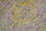 Traditional Turkish Design Pink Hand Knotted 3X5 Wool Rug