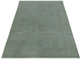 Traditional Turkish Design Silver And Gray 6x8.7 Hand Knotted Wool Rug
