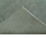 Traditional Turkish Design Silver And Gray 6x8.7 Hand Knotted Wool Rug