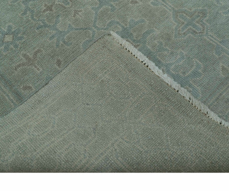 Traditional Turkish Design Silver And Gray 6x8.7 Hand Knotted Wool Rug