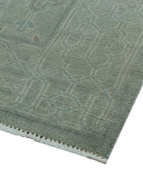 Traditional Turkish Design Silver And Gray 6x8.7 Hand Knotted Wool Rug