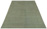 Traditional Turkish Fine Blue And Beige 9.7x12 Hand Knotted Wool Rug