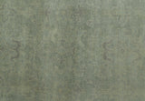 Traditional Turkish Fine Blue And Beige 9.7x12 Hand Knotted Wool Rug