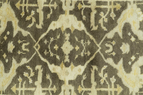 Traditional Turkish Oushak Design Beige And Brown 3x5 Hand Knotted Wool Area Rug