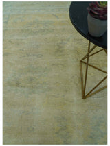 Traditional Turkish (Oushak) Design Gold And Gray Hand Knotted 8x10 Wool Area Rug
