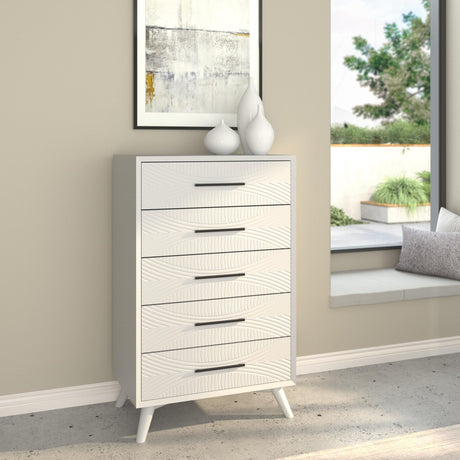 Tranquility Chest, White-Dresser & Chest-Parc Decor