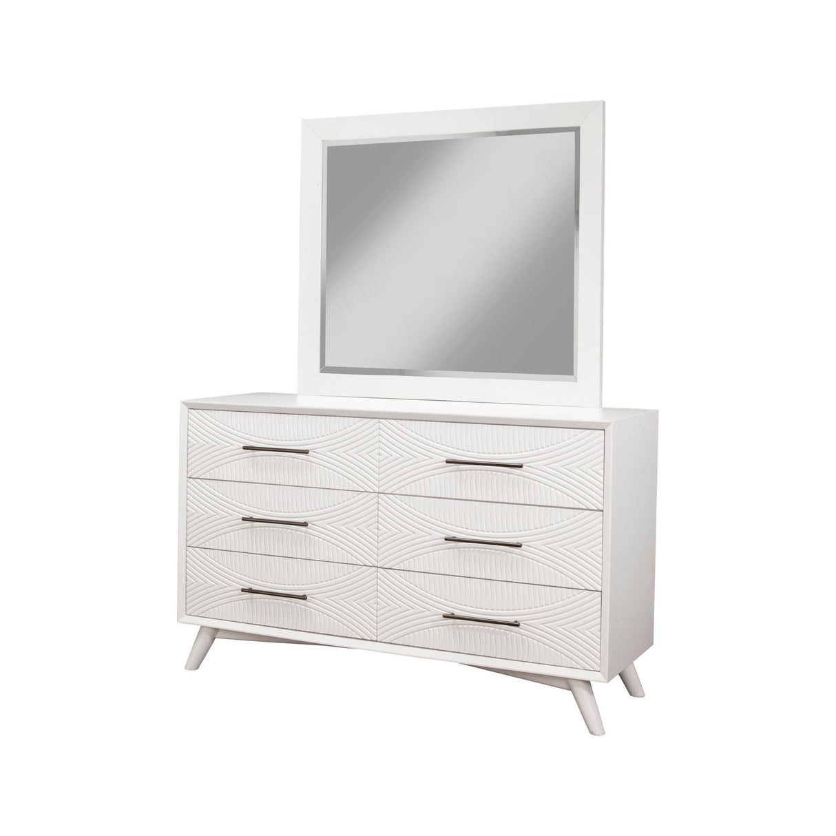 Tranquility Dresser, White-Dresser & Chest-Parc Decor