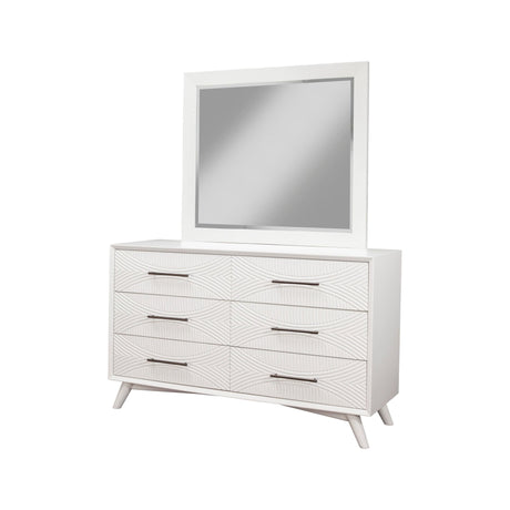 Tranquility Dresser, White-Dresser & Chest-Parc Decor