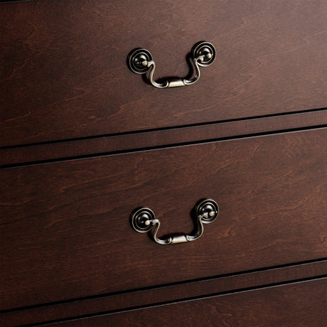 Transitional 5-Drawer 31.5 in. Wide Chest of Drawers with Bracket Feet