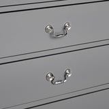 Transitional 5-Drawer 31.5 in. Wide Chest of Drawers with Bracket Feet