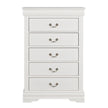 Transitional 5-Drawer 31.5 in. Wide Chest of Drawers with Bracket Feet