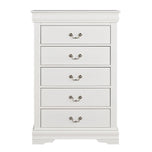 Transitional 5-Drawer 31.5 in. Wide Chest of Drawers with Bracket Feet