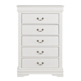 Transitional 5-Drawer 31.5 in. Wide Chest of Drawers with Bracket Feet
