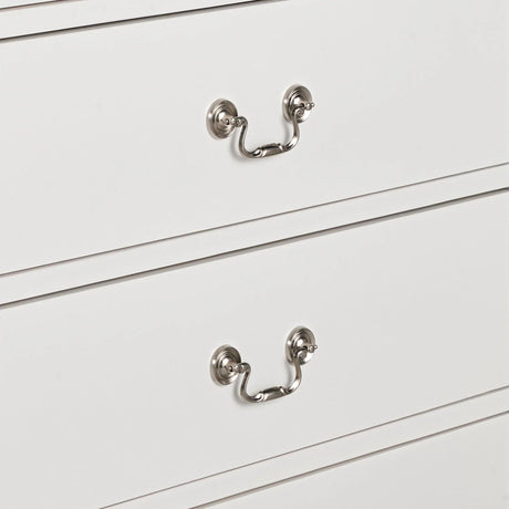 Transitional 5-Drawer 31.5 in. Wide Chest of Drawers with Bracket Feet
