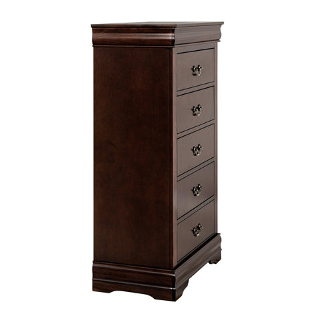 Transitional 5-Drawer 31.5 in. Wide Chest of Drawers with Bracket Feet-斗柜-Parc Decor