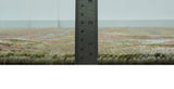 Transitional Green, Pink, Silver and Gold Hand Knotted Custom Made wool area rug