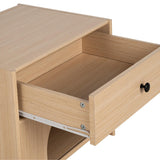 Travis Modern Natural 22-inch Side Table with Pet-Friendly Nook-边桌-Parc Decor