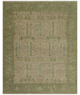 Tree of life Beige, Purple and Olive Hand Knotted Traditional Floral Custom Made wool rug