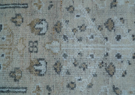 Tree of life Beige Traditional Style Hand knotted 4x6 Wool Area Rug