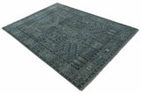 Tree of life Gray, Charcoal and Ivory Hand knotted Traditional Floral Multi Size wool Area Rug