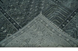 Tree of life Gray, Charcoal and Ivory Hand knotted Traditional Floral Multi Size wool Area Rug