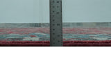 Tree of Life Hand Knotted 8x10 Maroon and Blue Traditional Wool area Rug