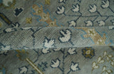Tree of life Hand Knotted Silver, Ivory and Beige Traditional Vintage Style Custom Made Wool Rug