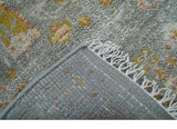 Tree of life Traditional Gray Hand Knotted 2X3 Wool Rug