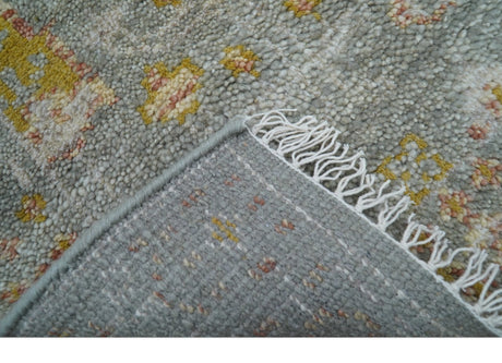 Tree of life Traditional Gray Hand Knotted 2X3 Wool Rug