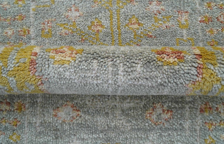 Tree of life Traditional Gray Hand Knotted 2X3 Wool Rug