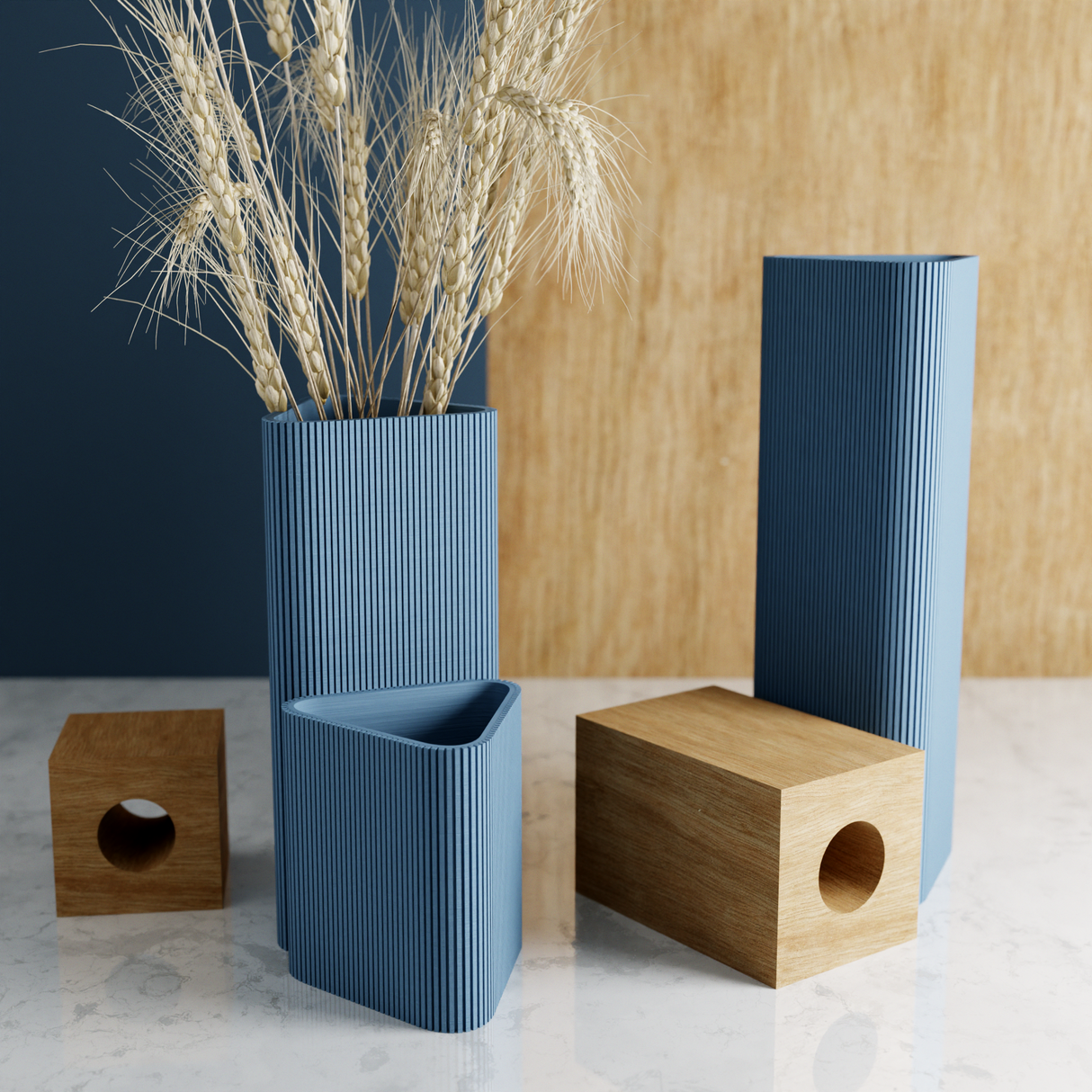 Triangle Vase-Vase-Parc Decor