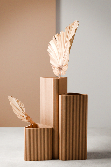 Triangle Vase-Vase-Parc Decor