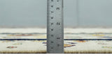 Tribal Art 5x7 Ivory and Beige Wool Hand Woven Southwestern Gabbeh Rug